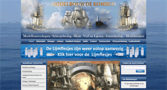 Desktop Screenshot of modelbouwdekombuis.nl